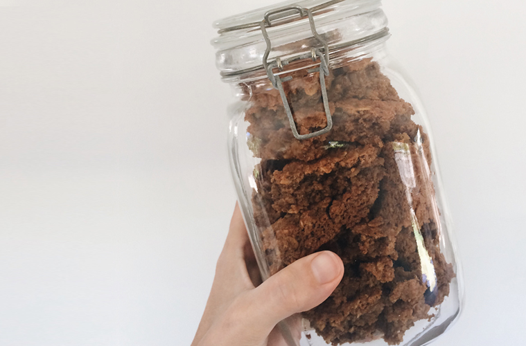 Baked Oats in a glass gar