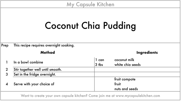 Coconut Chia Pudding recipe