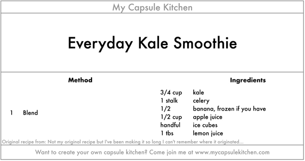 Everyday Kale Smoothie recipe