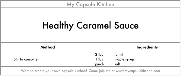 Healthy Caramel Sauce - recipe