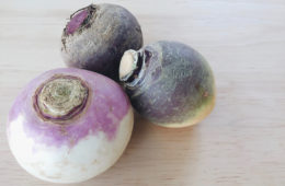 Turnip, Beetroot and Swede on a wooden surface