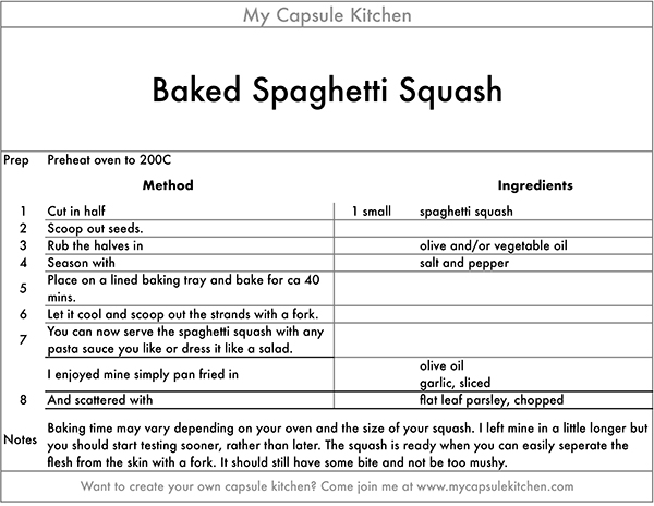 Baked Spaghetti Squash recipe