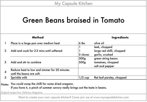 Braised Green Beans recipe