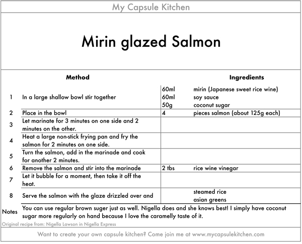 mirin glazed salmon recipe