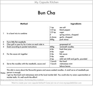 Bun Cha recipe