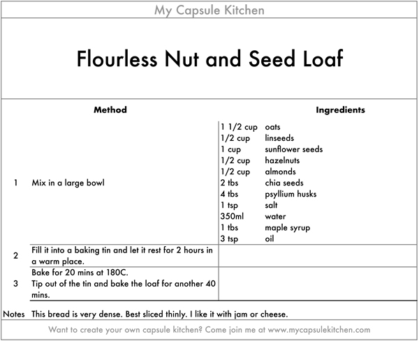 Seeded Nut Loaf recipe