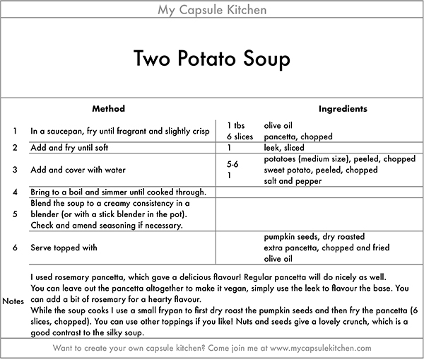 Two Potato Soup recipe