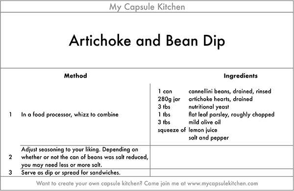 Artichoke and Bean Dip recipe
