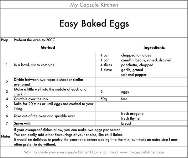 Easy Baked Eggs recipe