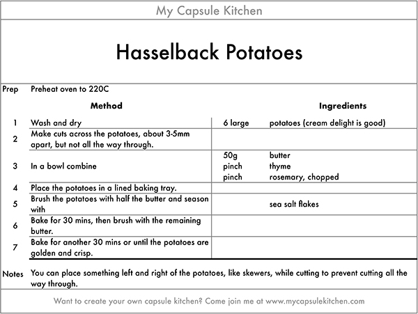 Hasselback Potatoes recipe