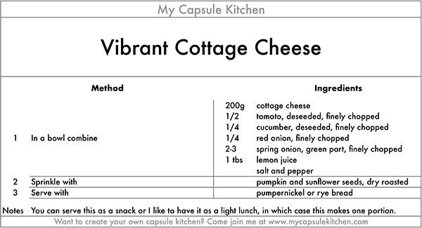 vibrant cottage cheese recipe
