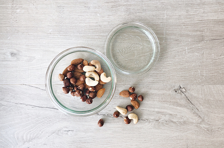 nuts in a weck jar