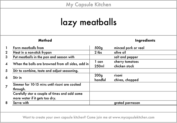 lazy meatballs recipe
