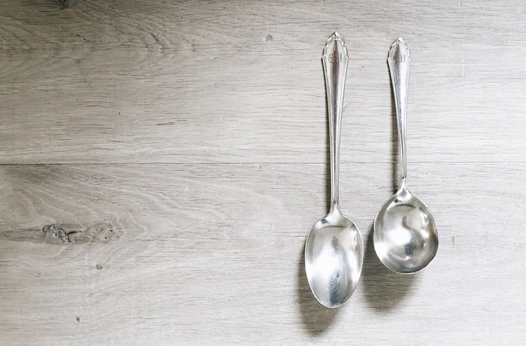 Silver cutlery cleaning