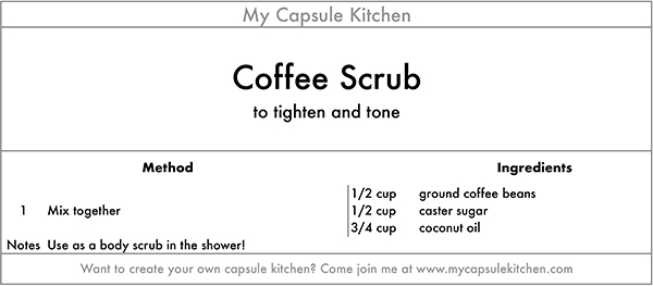 coffee scrub recipe
